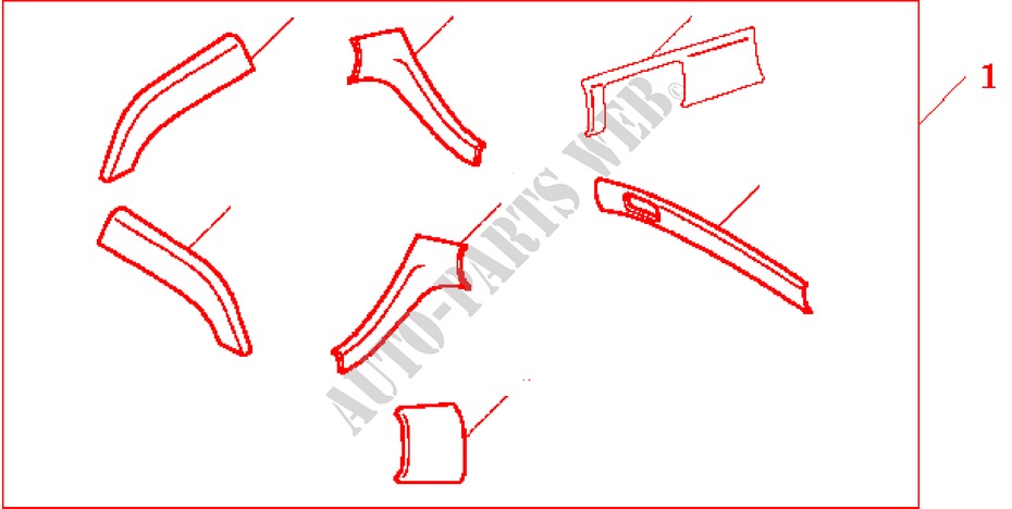 INT PANEL*NH487L* para Honda ACCORD TOURER 2.4 TYPE S 5 Puertas 6 velocidades manual 2003