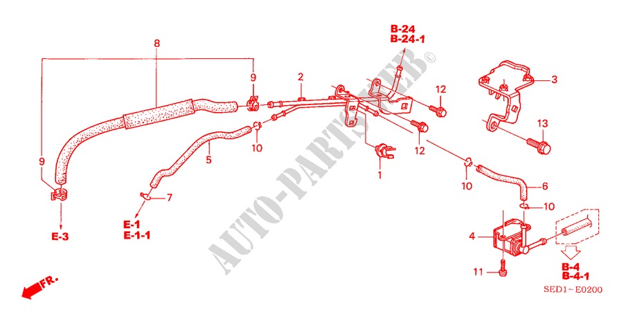 TUBERIA DE INSTALACION/TUBERIA para Honda ACCORD TOURER 2.0 COMFORT 5 Puertas 5 velocidades manual 2003