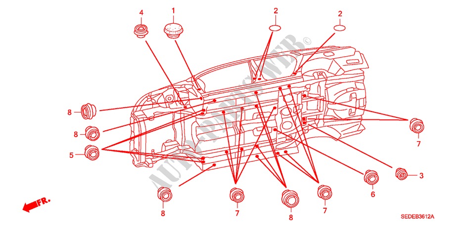 ANILLO(INFERIOR) para Honda ACCORD TOURER 2.2 EXECUTIVE 5 Puertas 6 velocidades manual 2007