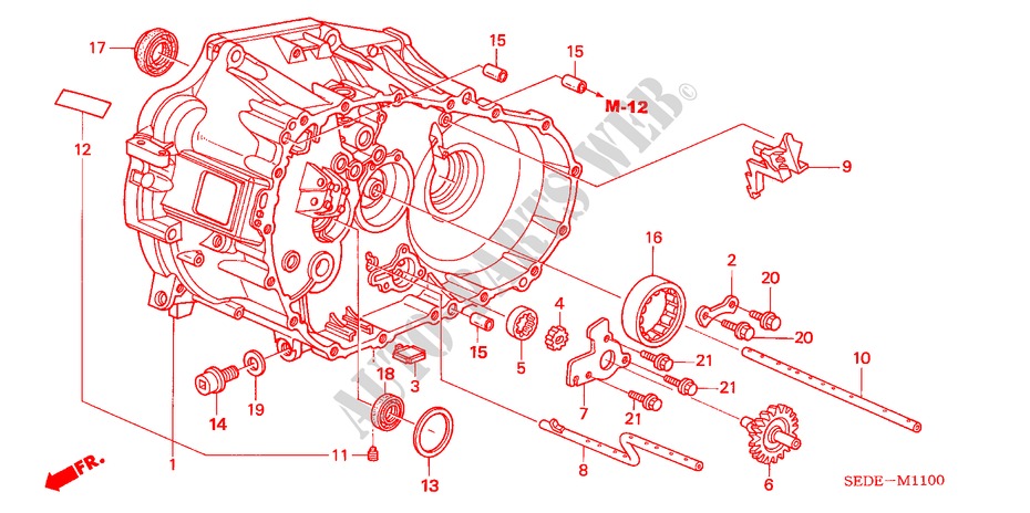 CAJA DE EMBRAGUE(DIESEL) para Honda ACCORD TOURER 2.2 EXECUTIVE 5 Puertas 6 velocidades manual 2007