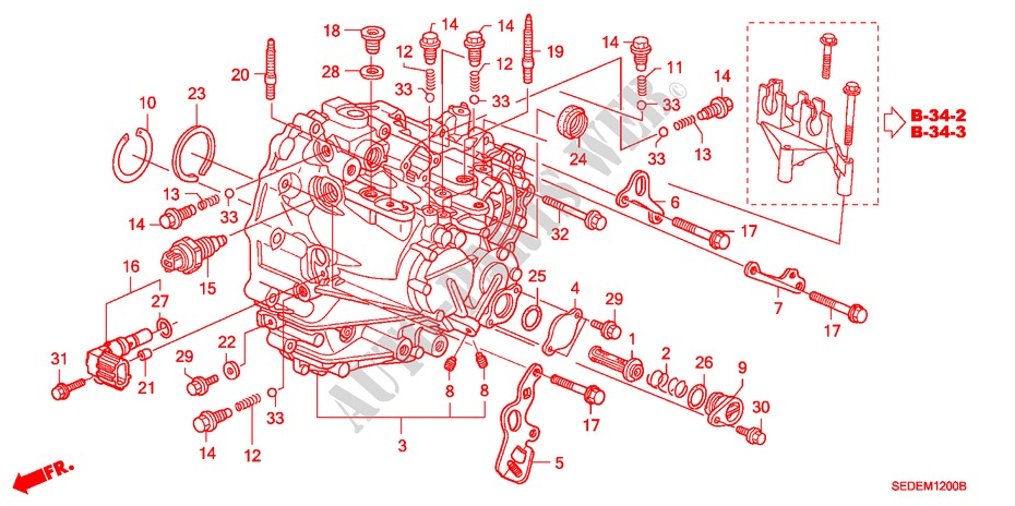 CAJA DE TRANSMISION (DIESEL) para Honda ACCORD TOURER 2.2 EXECUTIVE 5 Puertas 6 velocidades manual 2006
