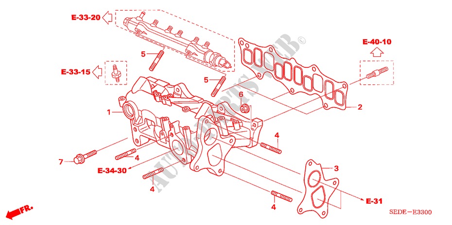 MULTIPLE DE ADMISION(DIESEL) para Honda ACCORD TOURER 2.2 EXECUTIVE 5 Puertas 6 velocidades manual 2006