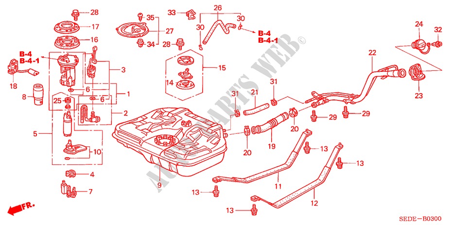 TANQUE DE COMBUSTIBLE para Honda ACCORD TOURER 2.4 EXECUTIVE 5 Puertas 6 velocidades manual 2007