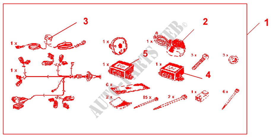 TRAILER HARNESS 7 PIN para Honda ACCORD TOURER 2.2 EXECUTIVE 5 Puertas 6 velocidades manual 2006