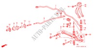 ESTABILIZADOR DELANTERO/ BRAZO INFERIOR DELANTERO para Honda PRELUDE 2.0I-16 2 Puertas 5 velocidades manual 1991