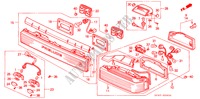 LUZ TRASERA/LUZ DE FONDO para Honda PRELUDE 2.0EX 4WS 2 Puertas 4 velocidades automática 1991