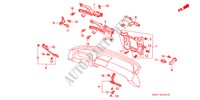 APOYOS DE INSTRUMENTO(LH) para Honda LEGEND COUPE V6 2.7I 2 Puertas 5 velocidades manual 1988