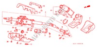 COLUMNA DE DIRECCION(LH) para Honda LEGEND COUPE V6 2.7I 2 Puertas 4 velocidades automática 1989