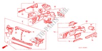 ESTRUCTURA DE CUERPO(1) para Honda LEGEND COUPE V6 2.7I 2 Puertas 4 velocidades automática 1988
