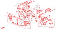 ESTRUCTURA DE CUERPO(CONTENCION DEL.) para Honda CIVIC CRX 1.6I-16 3 Puertas 5 velocidades manual 1989