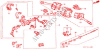 INTERRUPTOR COMBINACION para Honda CIVIC CRX 1.6I-16 3 Puertas 5 velocidades manual 1989