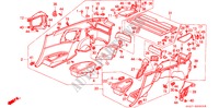 RECUBRIMIENTO TRASERO para Honda CIVIC CRX 1.6I-16 3 Puertas 5 velocidades manual 1989
