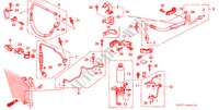 ACONDICIONADOR DE AIRE (MANGUERAS/TUBERIAS)(RH) para Honda CIVIC GL 3 Puertas 5 velocidades manual 1990