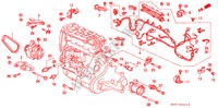 CABLE SECUNDARIO DE MOTOR/ABRAZADERA(2) para Honda CIVIC 1.6I-VT 3 Puertas 5 velocidades manual 1991