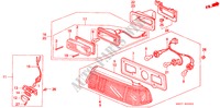 LUZ TRASERA(1) para Honda CIVIC DX 3 Puertas 5 velocidades manual 1988
