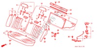 ASIENTO TRASERO(2) para Honda CIVIC 1.6I 4 Puertas 5 velocidades manual 1988