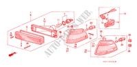 LUZ DE COMBINACION para Honda CIVIC 1.6I 4 Puertas 5 velocidades manual 1990