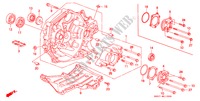 ALOJAMIENTO DE EMBRAGUE/ CUBIERTA DE TRANSFERENCIA(4WD) para Honda CIVIC SHUTTLE 1.6I-4WD 5 Puertas 5 velocidades manual 1990