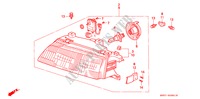 FARO DELANTERO(2) para Honda CIVIC SHUTTLE GL 5 Puertas 4 velocidades automática 1991