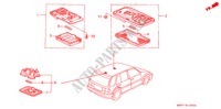 LUZ INTERIOR para Honda CIVIC SHUTTLE 1.6I-4WD 5 Puertas 5 velocidades manual 1990