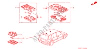 LUZ INTERIOR para Honda CIVIC SHUTTLE BEAGLE 5 Puertas 5 velocidades manual 1995
