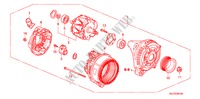 ALTERNADOR(DENSO) para Honda ODYSSEY EXL 5 Puertas 5 velocidades automática 2010