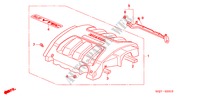CUBIERTA DE MOTOR para Honda ODYSSEY EXL 5 Puertas 5 velocidades automática 2010