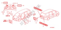 EMBLEMA/ETIQUETA DE PRECAUCION para Honda ODYSSEY EXL 5 Puertas 5 velocidades automática 2010