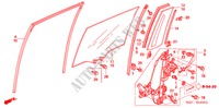 VENT. PUERTA DESLIZANTE/REGULATOR para Honda ODYSSEY EXL 5 Puertas 5 velocidades automática 2010