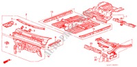 ESTRUCTURA DE CUERPO(2) para Honda ACCORD 2.0I-16 4 Puertas 5 velocidades manual 1988