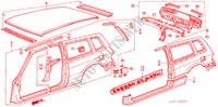 ESTRUCTURA DE CUERPO(3)(2D) para Honda ACCORD EX-2.0I 3 Puertas 5 velocidades manual 1988