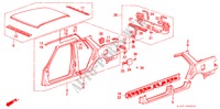 ESTRUCTURA DE CUERPO(4)(4D) para Honda ACCORD LX 4 Puertas 5 velocidades manual 1988