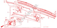 LIMPIAPARABRISAS (RH) para Honda ACCORD EX-2.0I 4 Puertas 5 velocidades manual 1988