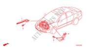 APOYO DE GRUPO DE CABLE DE MOTOR(LH) para Honda LEGEND LEGEND 4 Puertas 5 velocidades automática 2010