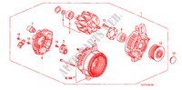 ALTERNADOR(DENSO) (DIESEL) para Honda FR-V 2.2 EX 5 Puertas 6 velocidades manual 2008