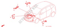 APOYO DE GRUPO DE CABLE DE MOTOR(1.7L)(RH) para Honda FR-V 1.7 SE 5 Puertas 5 velocidades manual 2006