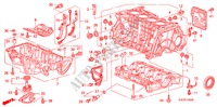 BLOQUE DE CILINDRO/COLECTOR DE ACEITE (1.8L) para Honda FR-V 1.8 COMFORT LIFE/S 5 Puertas 6 velocidades manual 2009
