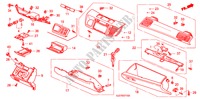 GUARNICION DE INSTRUMENTO(LADO DE PASAJERO) (LH) para Honda FR-V 2.2 COMFORT 5 Puertas 6 velocidades manual 2007