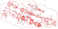MOTOR DE ARRANQUE (MITSUBISHI) (DIESEL) para Honda FR-V 2.2 EXECUTIVE 5 Puertas 6 velocidades manual 2009
