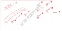 TAILGATE SPOILER PRIMER para Honda FR-V 1.8 EX 5 Puertas 6 velocidades manual 2009