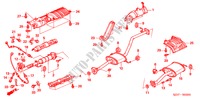 TUBERIA DE ESCAPE/SILENCIADOR (1.7L) para Honda FR-V 1.7 COMFORT 5 Puertas 5 velocidades manual 2006