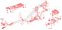 TUBERIA DE ESCAPE/SILENCIADOR (1.8L) para Honda FR-V 1.8 EX 5 Puertas 6 velocidades manual 2009
