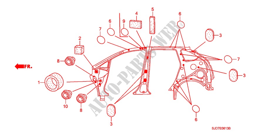 ANILLO(LADO) para Honda FR-V 1.8 EXECUTIVE 5 Puertas 6 velocidades manual 2008