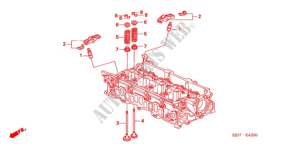VALVULA/BRAZO DE BALANCIN(DIESEL) para Honda FR-V 2.2 EXECUTIVE 5 Puertas 6 velocidades manual 2009