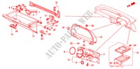 GUARNICION DE INSTRUMENTO(RH) para Honda CONCERTO 1.6I-16 5 Puertas 5 velocidades manual 1991