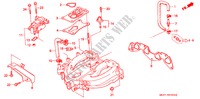 MULTIPLE DE ADMISION(PGM FI) (1.5L) para Honda CONCERTO 1.5I 5 Puertas 5 velocidades manual 1991