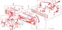 LUZ TRASERA(EXCEPTO KU) para Honda NSX NSX 2 Puertas 5 velocidades manual 1994