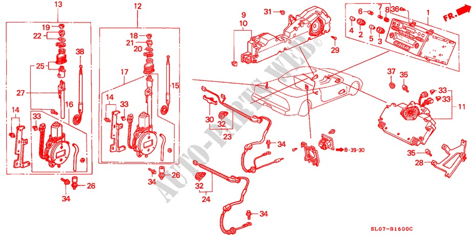 RADIO AUTOMATICA/ANTENA/ ALTAVOZ para Honda NSX NSX 2 Puertas 5 velocidades manual 1991