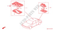LUZ INTERIOR para Honda ACCORD 2.0 4 Puertas 5 velocidades manual 1990
