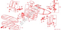 ASIENTO TRASERO(2) para Honda ACCORD 2.0I 4 Puertas 5 velocidades manual 1992
